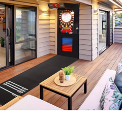 Dartboard Mat with 4 Throwing Distances Size 118.11 x 24.41 inch Suitable for Bar Clubs