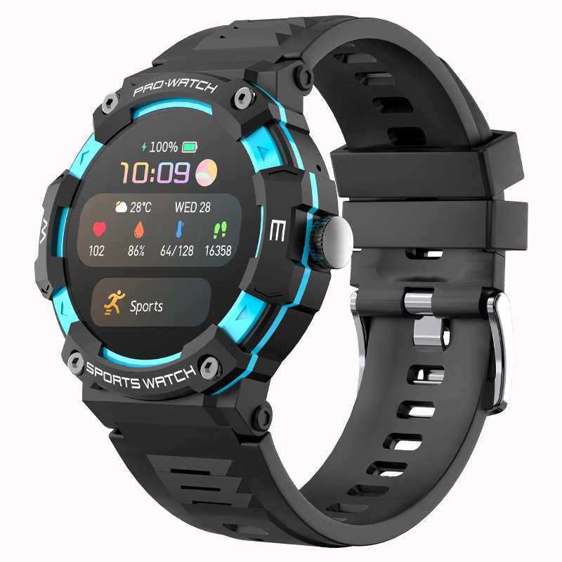 Bleat Smartwatch with GPS and 1.39 Inch TFT Screen Support iOS and Android with Bluetooth 5.3 for Seamless Connectivity (Blue)