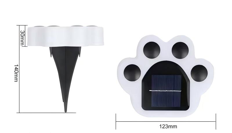 Solar Bear Paw Garden Light White Light and Warm Light