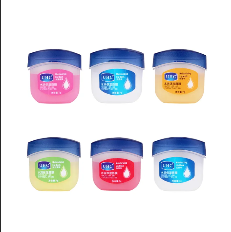Lip Gloss 6PCs Pure Vaseline Lip Balm Moisturizing Lipstick Base Moisturizer Makeup Balm Anti-Cracking Lip Care Petroleum Jelly Lip Balm