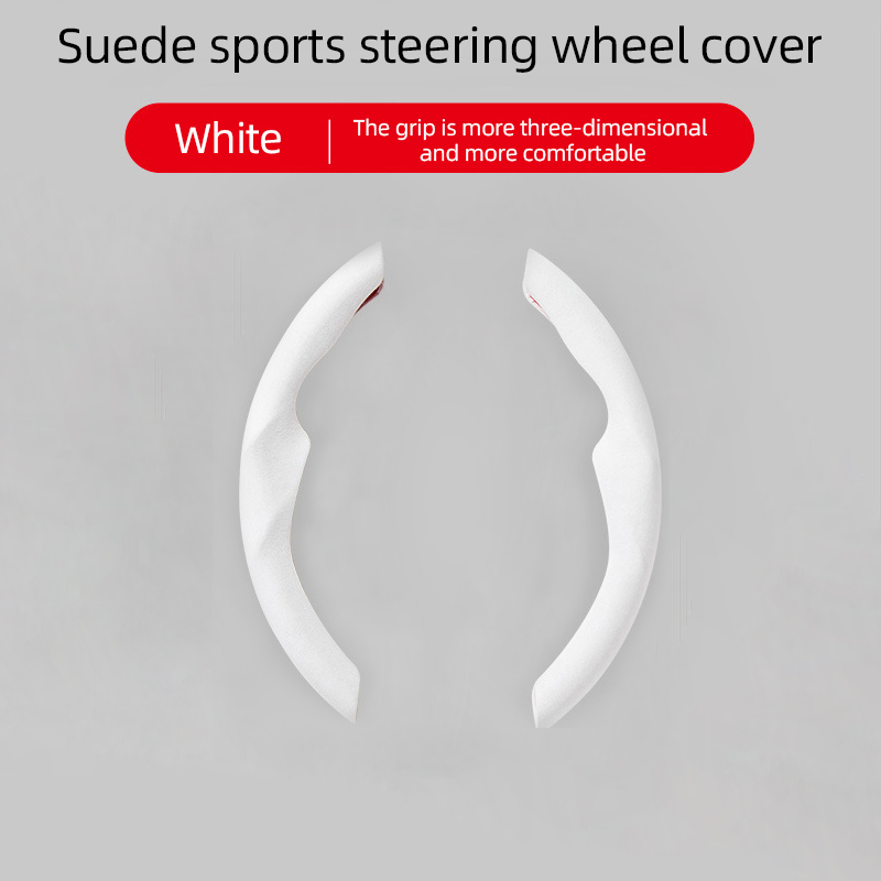 Tesla Model Y/3 Steering Wheel Cover – White Silicone Y-Shaped Airbag Cover – Protective Dustproof Scratchproof Wrap for Tesla Accessories