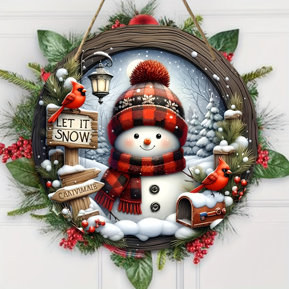 Merry Christmas Wooden Sign Pendant
