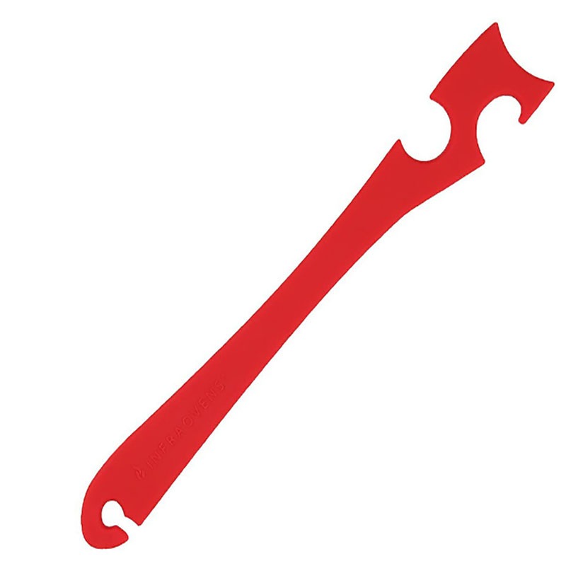 Oven baking tray tool kitchen multifunctional push-pull rod-red
