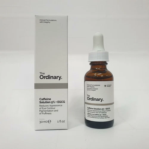 The Ordinary Caffeine Solution 5% + EGCG – 30ml – Reduces Eye Contour Pigmentation & Puffiness – Oil-Free, Alcohol-Free, Vegan, Cruelty-Free – Eye Serum