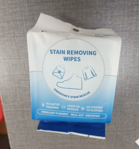STAIN REMOVING WIPES High Quality 20pcs/Box Individual Non Woven Fabric Cleaning Cloths and Shoes Eco-Friendly Wet Wipes