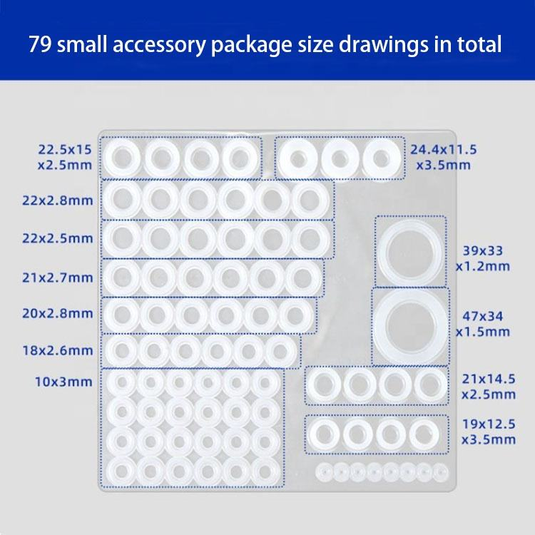 79 Pcs Rubber Flat Washers,13 Gasket Sizes,Ring Sealing Spacer Fixing Sheet Gasket,for Faucet Gaskets,Flexible Pipes,Shower Blowers