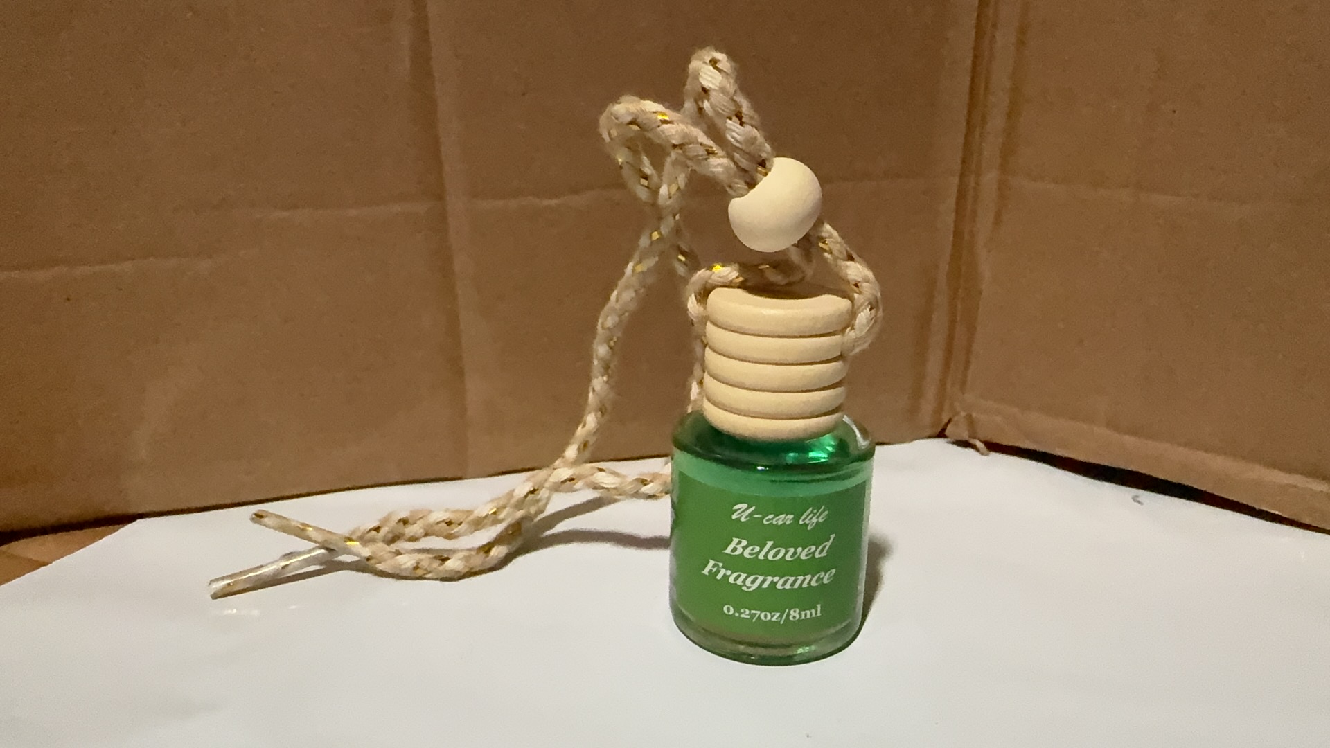 Hanging Car Air Freshener – Long Lasting 90 Days – Essential Oil Diffuser with Reusable Glass Bottle – Beloved Scent – Auto Fragrance for Car Home Office