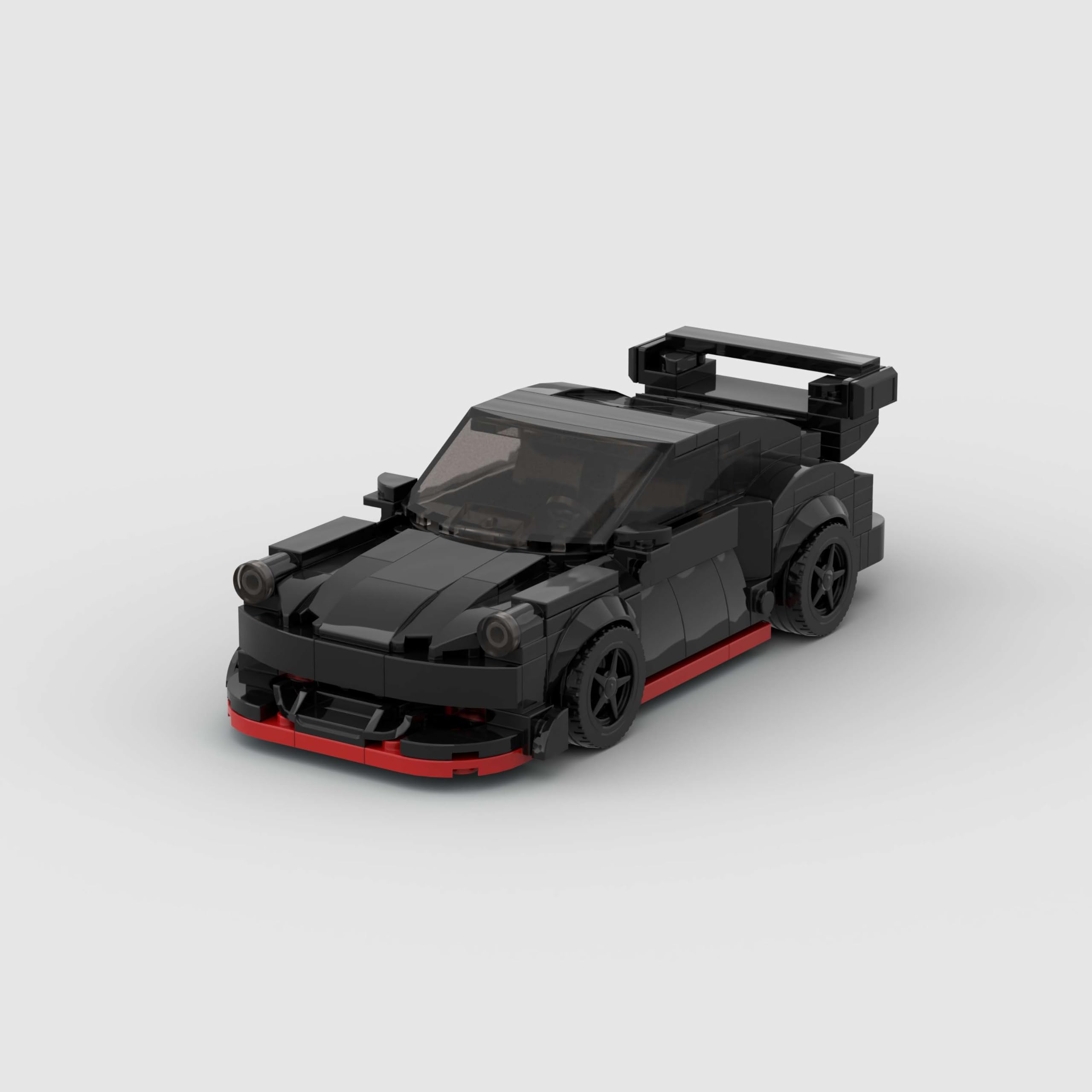Black Sports Car MOC Building Blocks,Speed Champions Cars Toy Building Sets,City Racing Cars DIY Building Bricks for Kids and Adults-321PCS