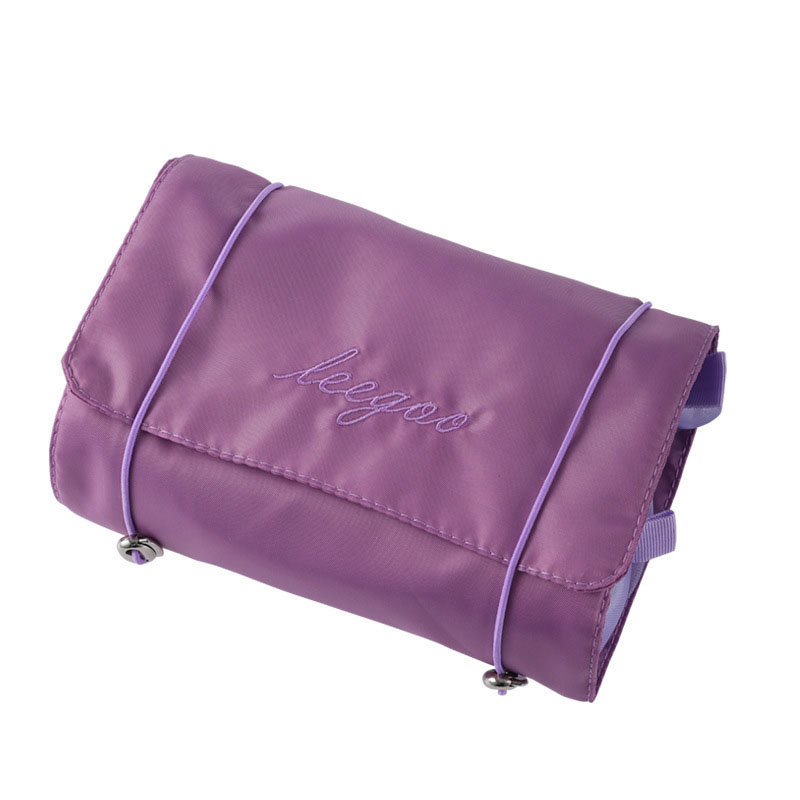 Purple Storage Bag – 4-in-1 Horizontal Square Organizer – Dustproof Polyester Travel Bag – for Cosmetics, Toiletries, Makeup – Bedroom, Bathroom, Travel