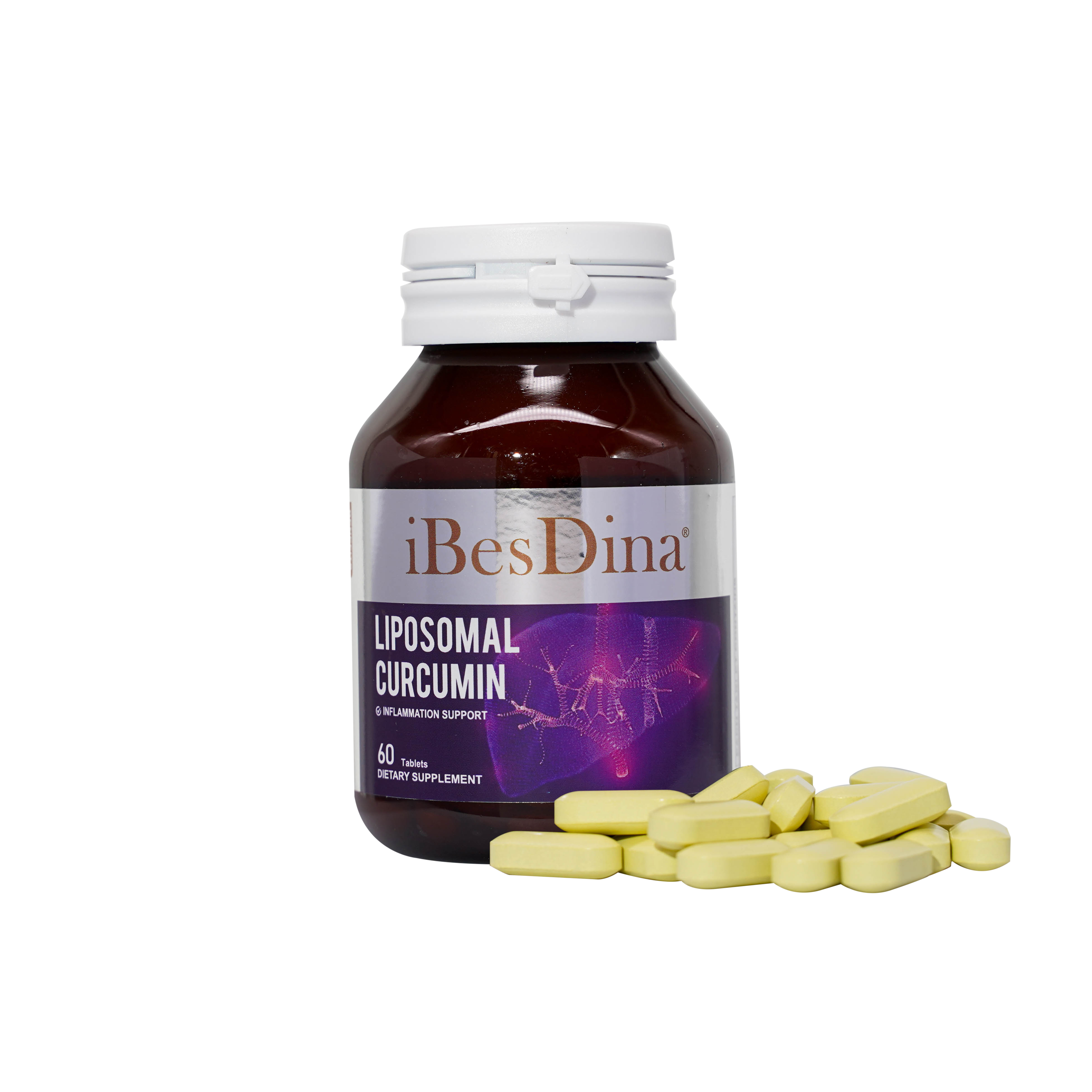 iBesDina Liposomal Curcumin – Liver Cleanse & Detox Supplement – with Milk Thistle, Artichoke, Broccoli Sprout – Supports Inflammation & Liver Health