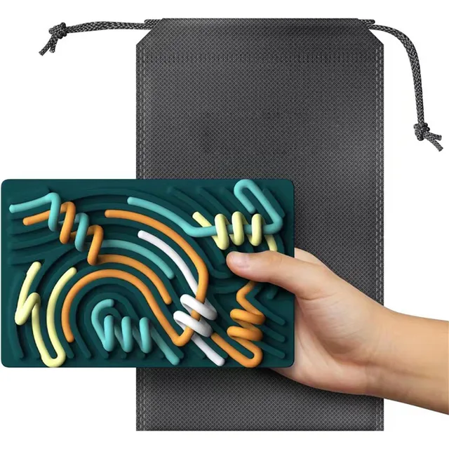 Sensory Activity Board – Dark Green – Stress Relief & Focus Toy