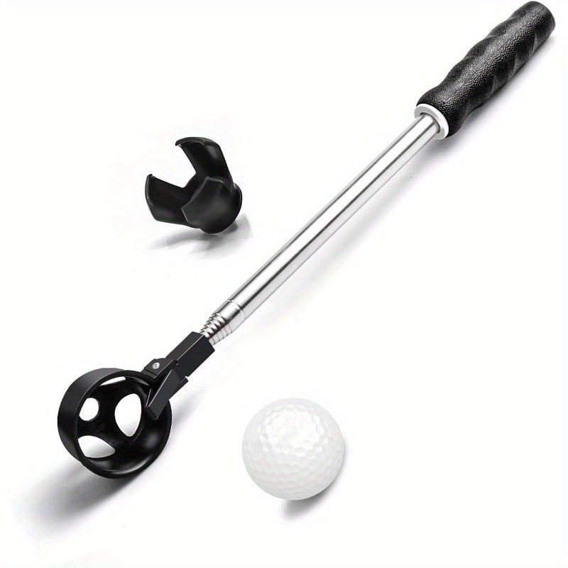 Stainless Telescopic Golf Ball Retriever for Water with Golf Ball Grabber for Putter Accessories Gifts for Golfer