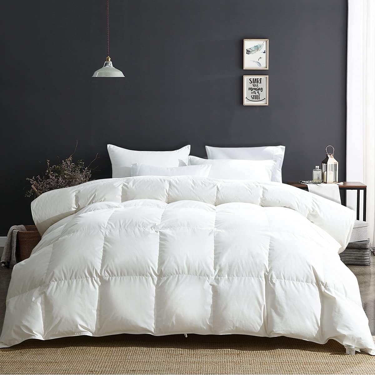 ( King )  Ultra Soft Lightweight Duvet Insert 50% Down King Size = 14-6613( King )