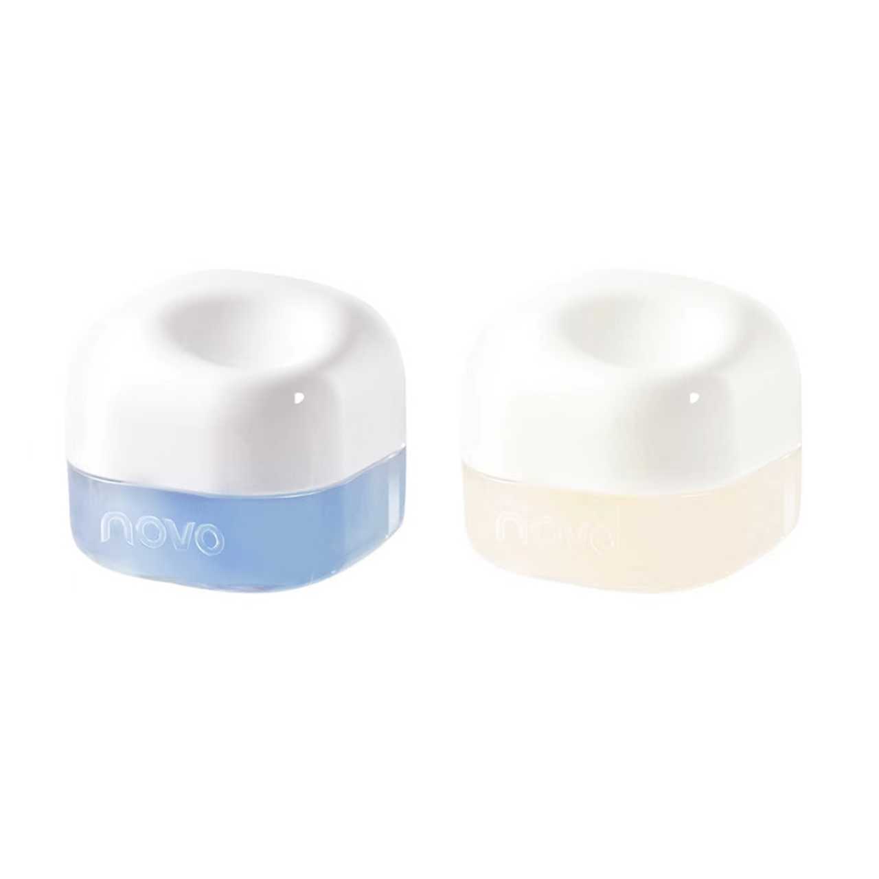 NOVO 2Pcs Lip Mask – 01# Sweet Milk Coconut + 03# Blueberry Milk Jelly – Day Night Lip Care