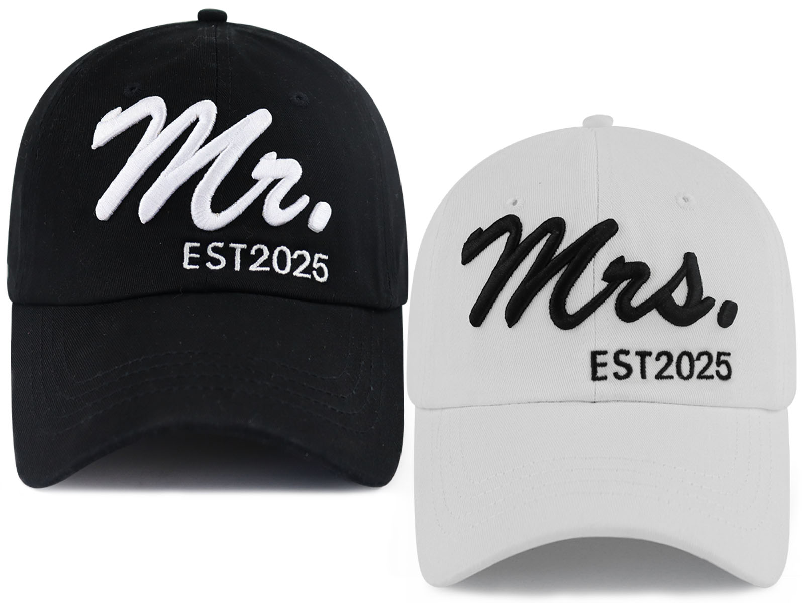 T1 75 DAI11 2PCS Mr Mrs 2025 Baseball Hats
