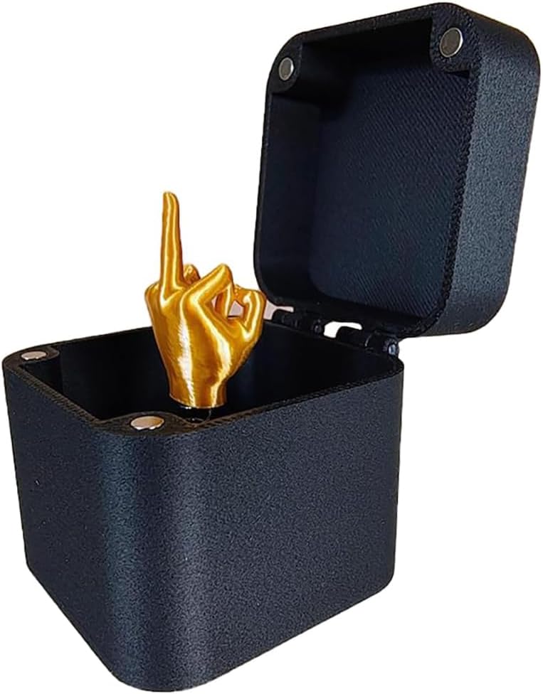 Middle Finger Surprise Gift Box,Marriage Proposal Pranks Ring Prank, Adult Pranks,Novelty Fun Prank,Prank Pop up Gift with Box for Desk