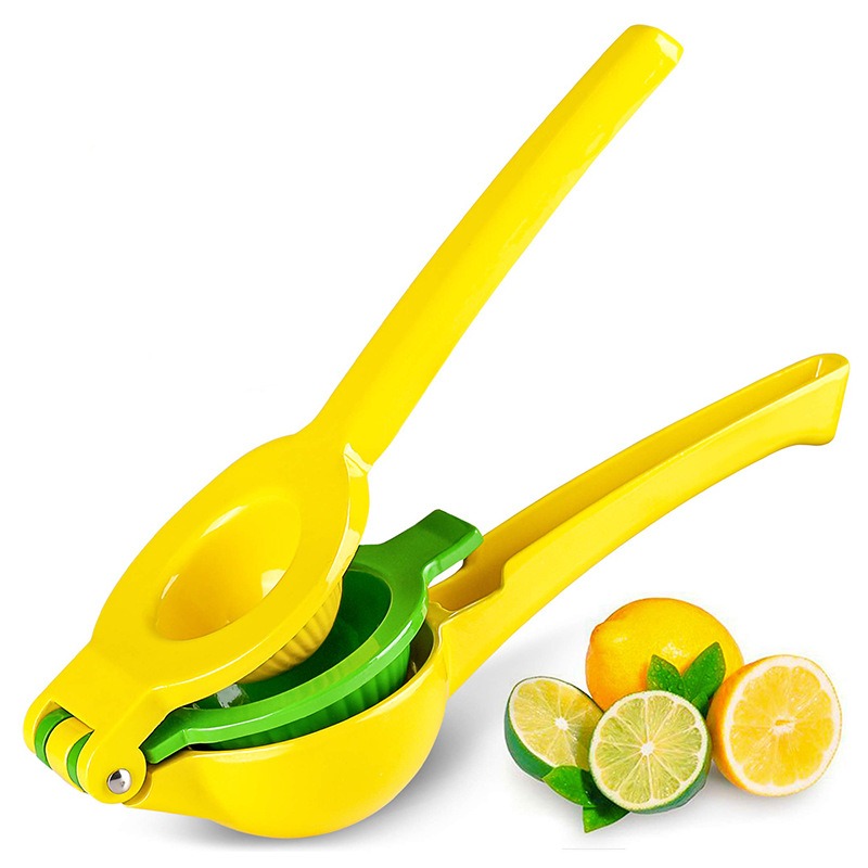 Premium Metal 2-in-1 Lemon Squeezer Sturdy Max Extraction Hand Juicer Lemon Squeezer - Easy to Clean Manual Citrus Juicer - Easy-Use Lemon Juicer Squeezer for Lemons, Limes, Oranges