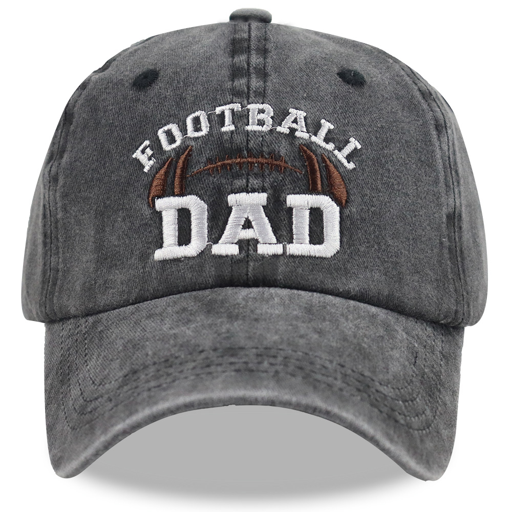 T1 51 ZHOU5 Football Dad Hat For Men, Funny Father's Day Football Team Gifts, Vintage Adjustable Washed Distressed Baseball Cap