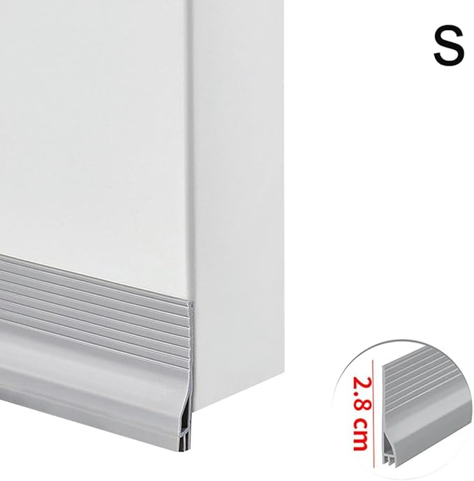 (S)1pc Home Door Gap Seal Strip, Door Bottom Soundproof Insulation Seal, Bedroom Window Draft Insulator, TPE Material Door Weatherstrip