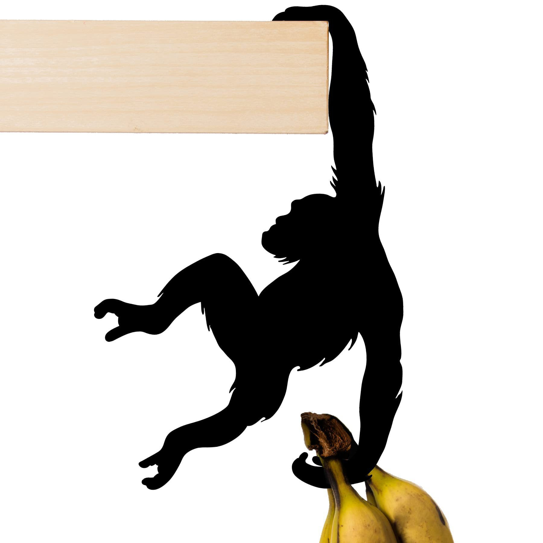 Orangutan Banana Hook Monkey Shaped Bag Coat Hat Key Holder Bigfoot Headphone Stand Rack Funny Gift Wall Mounted Door Home