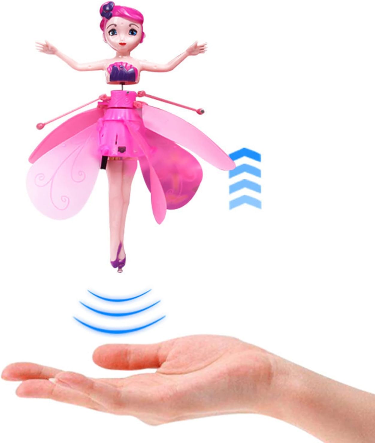 Magical Flying Toy Doll with Crystal Wings, Girls Gifts, Interactive Kids Toys for Girls and Boys Ages  and up