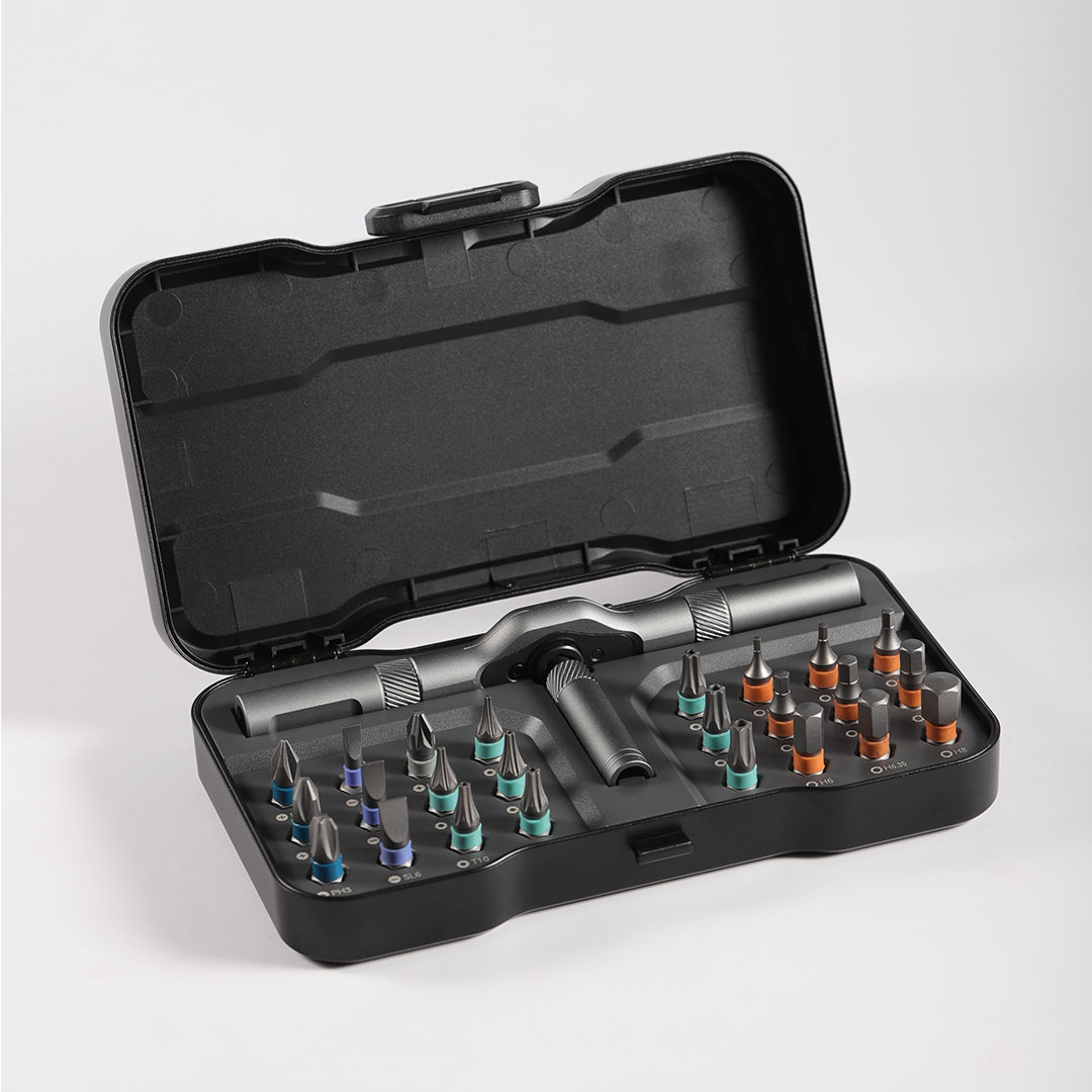 24 In 1 DlY Screwdriver Set, 1 Set Switchable Multiple Screwdriver Shapes, Compact and Portable Ratchet Screwdriver Set Home Repair Tool Kit